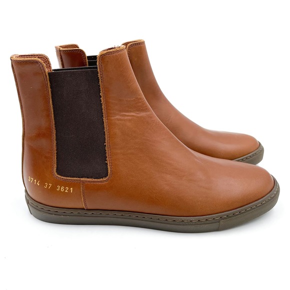 Woman‎ Common Projects Chelsea Boots Brown Leather - Picture 3 of 11